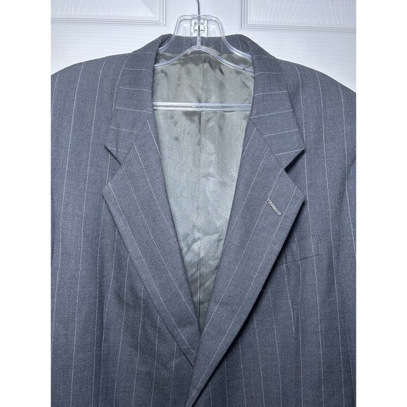 Christian Dior Monsieur Men’s Pin Stripe Sports Coat Blazer Dark Gray Size 43L - Picture 3 of 11